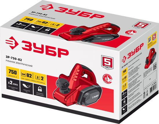 Рубанок "ЗУБР" ЗР-750-82