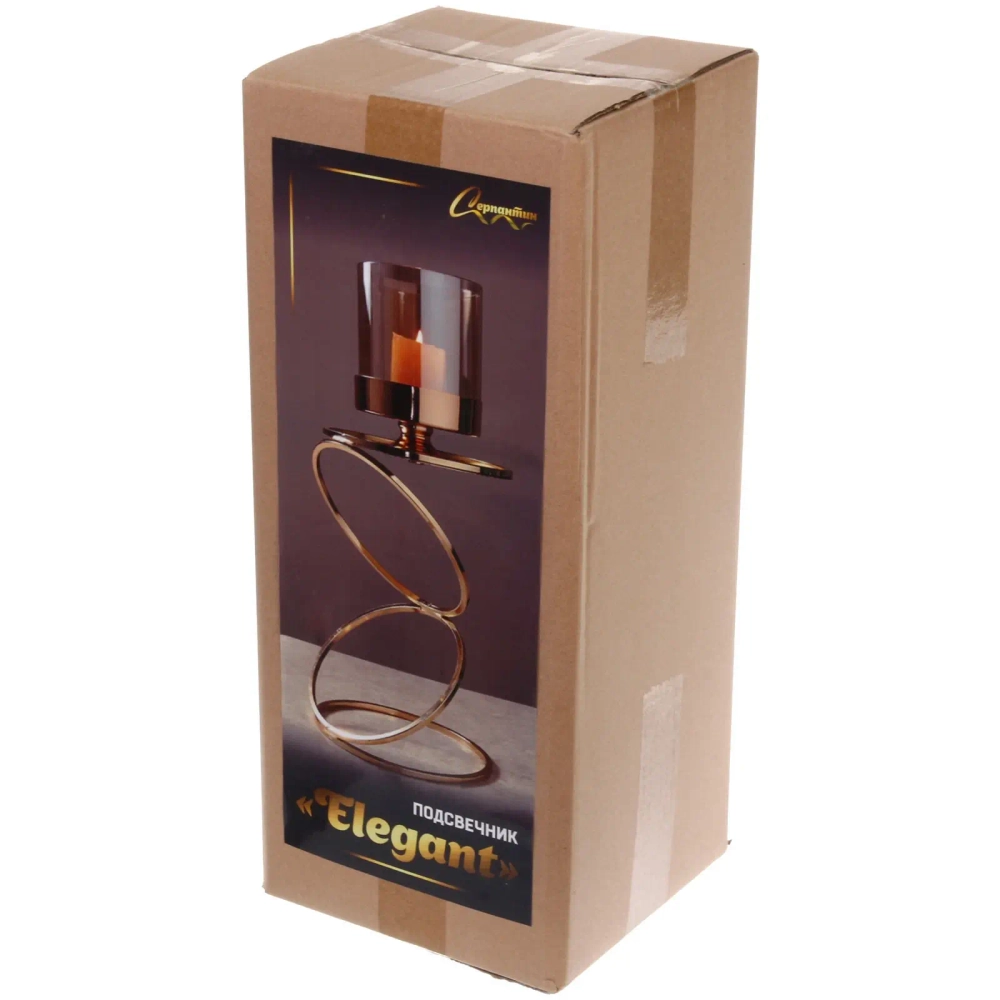 Подсвечник «ELEGANT» 35*14*14 см, Золото