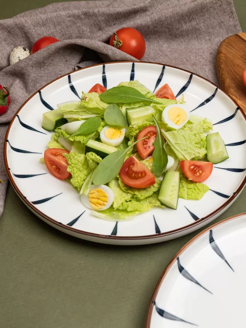 Тарелка с бортиками, Лепесток, диаметр 25,5 см - 6 шт.