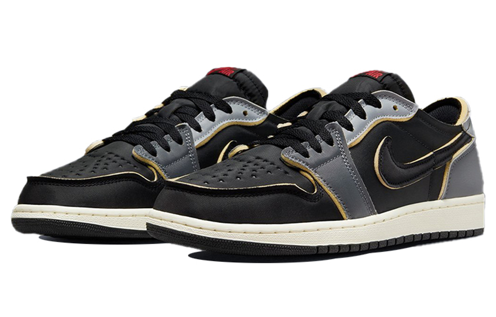 Jordan Air Jordan 1 retro low og ex "dark smoke grey" trend wear low help retro basketball shoes