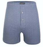 Боксеры свободного кроя в мелкую клетку (Размер: M) (Цвет: синий)