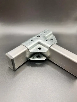 Крепеж теплиц Т-образный для труб 20х20мм, подойдет и под 40х20мм, подходит для теплицы и стеллажа, 10 пар- толщина металла 1.2мм