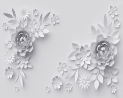 Цветы на сером