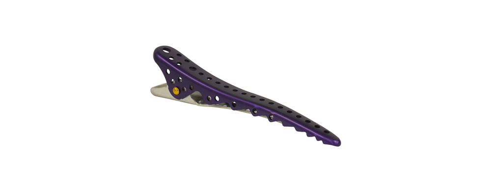 Зажимы Y.S.Park  Shark Clip YS-11*2 (2 шт.) фиолетовый металлик