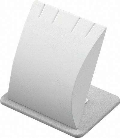 Подставка для 4 подвесок/прорези/квадратное основание/ф.№1 (ПЭТ карман)/58*42*55 мм.