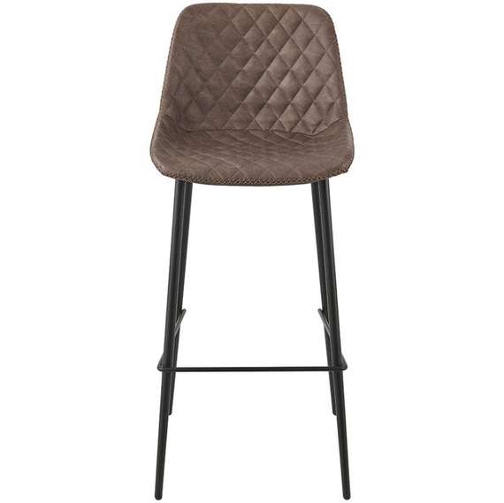 Барный стул Narro 66 см, коричневый на черных металлических ножках | Купить в Hallberg.ru