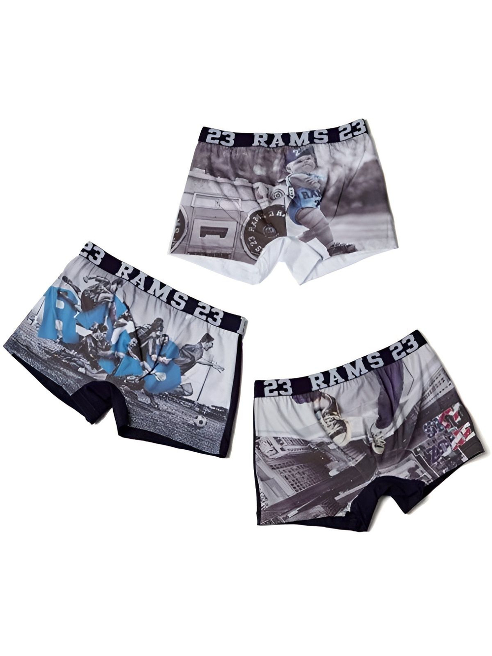 Мужские трусы боксеры белые с принтом, хлопок M/46-48, Primal