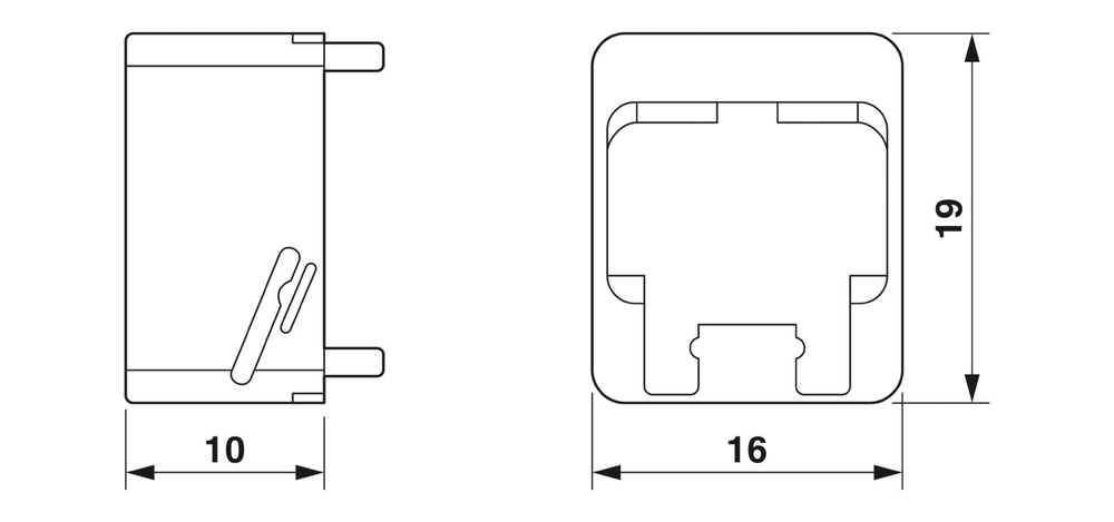 1041881 - NBC-PP-F1PWH:10 - Рамка безопасности Plug Guard