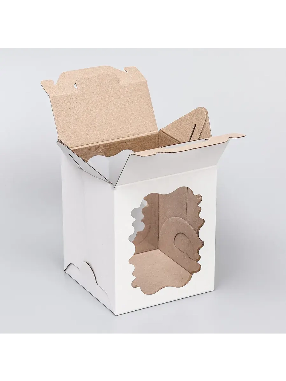 КОМПЛЕКТ коробок 2 фигурных окна 18х18х22- 5 шт