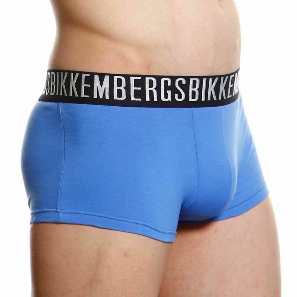 Мужские трусы боксеры темно-голубые Bikkembergs Blue Boxer