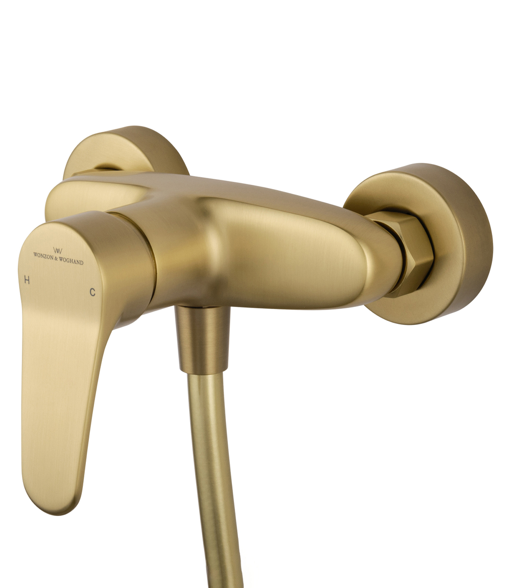 Смеситель для душа WONZON & WOGHAND ALFA, Брашированное золото (WW-AE3102-BG)