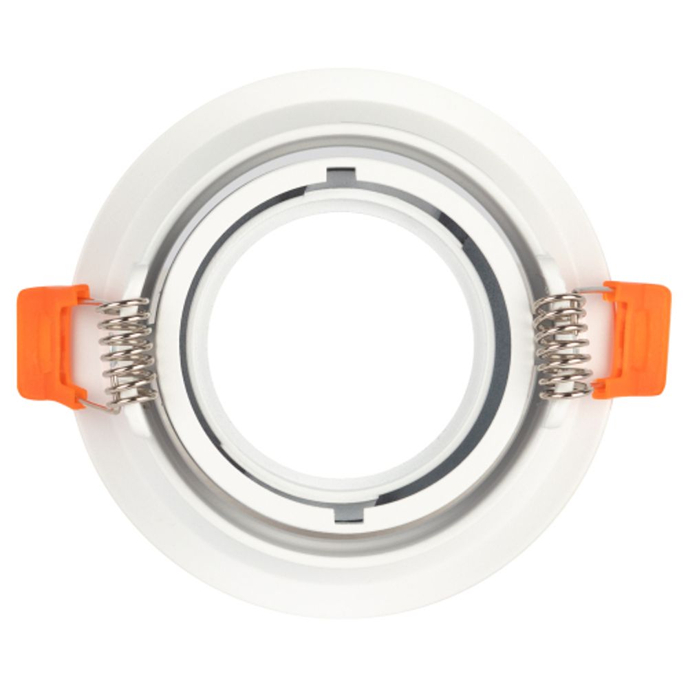 Светильник встраиваемый алюминиевый ЭРА KL98 WH под лампу MR16 GU5.3 белый | Алюминиевые встраиваемые светильники