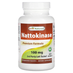 Best Naturals, Наттокиназа, 100 мг, 90 вегетарианских капсул