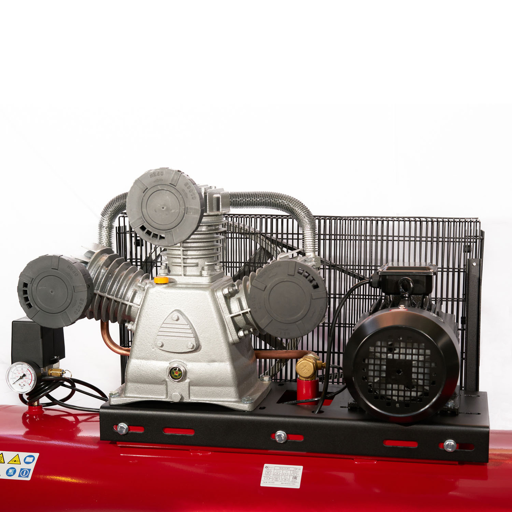 Компрессор ROSSVIK СБ4/Ф-270.LB75, 950 л/мин, 10 бар, ресивер 270 л, 380 В/5,5 кВт, красный