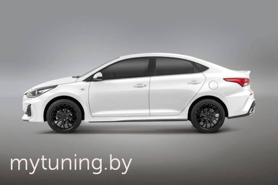 Накладки на пороги QUANT для Hyundai Solaris II