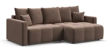 Угловой диван Босс Тренд Велюр Монолит мокко