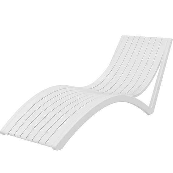 Шезлонг Slim белый