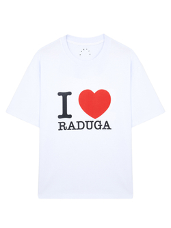 Футболка I LOVE RADUGA (БЕЛАЯ)