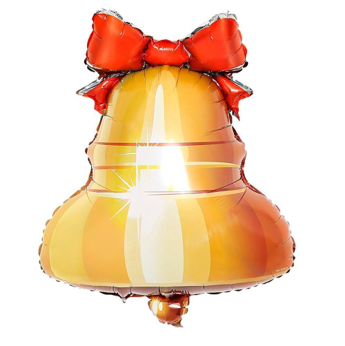 Шар фигура 77 см Колокольчик с ленточкой