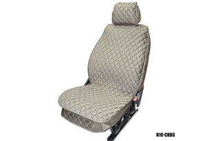 Накидки сидений ПОЛНЫЙ Coolpart MAXIMAL LUX (кт) - N-09-CHBG (Велюр РОМБ) шоколад/ шов бежевый