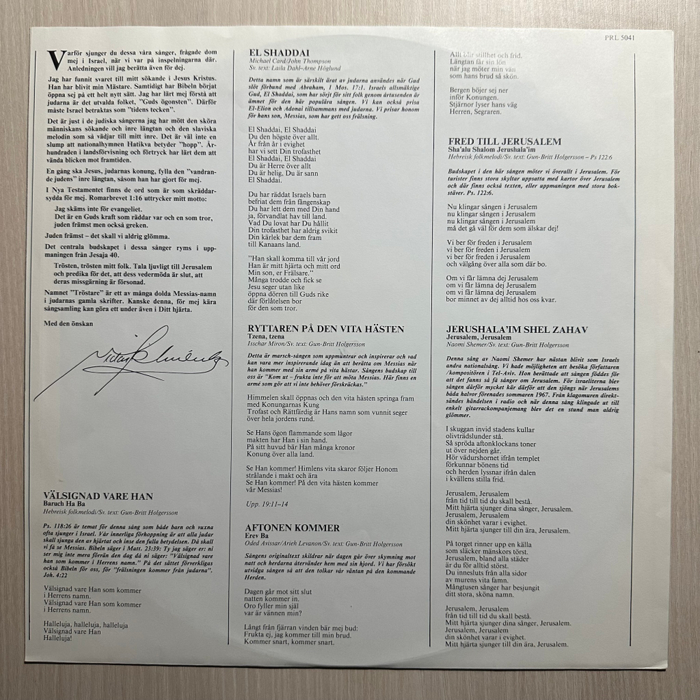 Viktor Klimenko - Jerusalem Min Ogonsten (Швеция 1985г.)