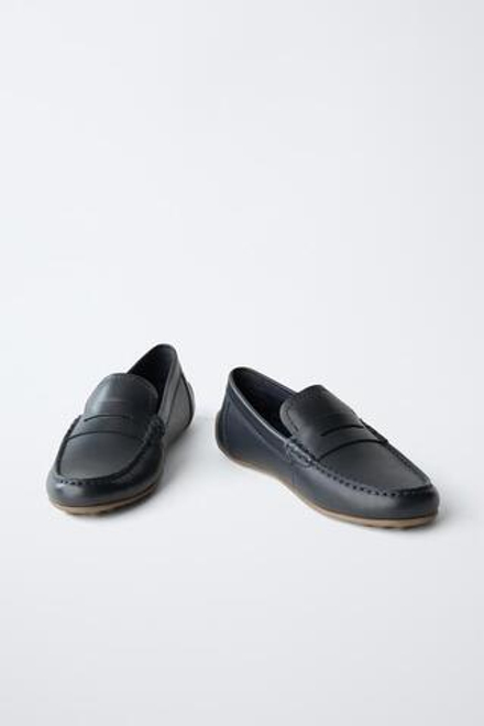 ZARA КЛАССИЧЕСКИЕ ТОПСАЙДЕРЫ, МОРСКОЙ СИНИЙ