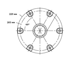 Стойка COLUMBIA под сиденье регулируемая 370-500 мм "газлифт", стойка 73 мм, основание 230 мм