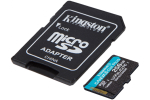 Карта памяти Kingston microSDXC Canvas Go Plus Class 10 UHS-I U3 (170/90MB/s) 256GB + ADP