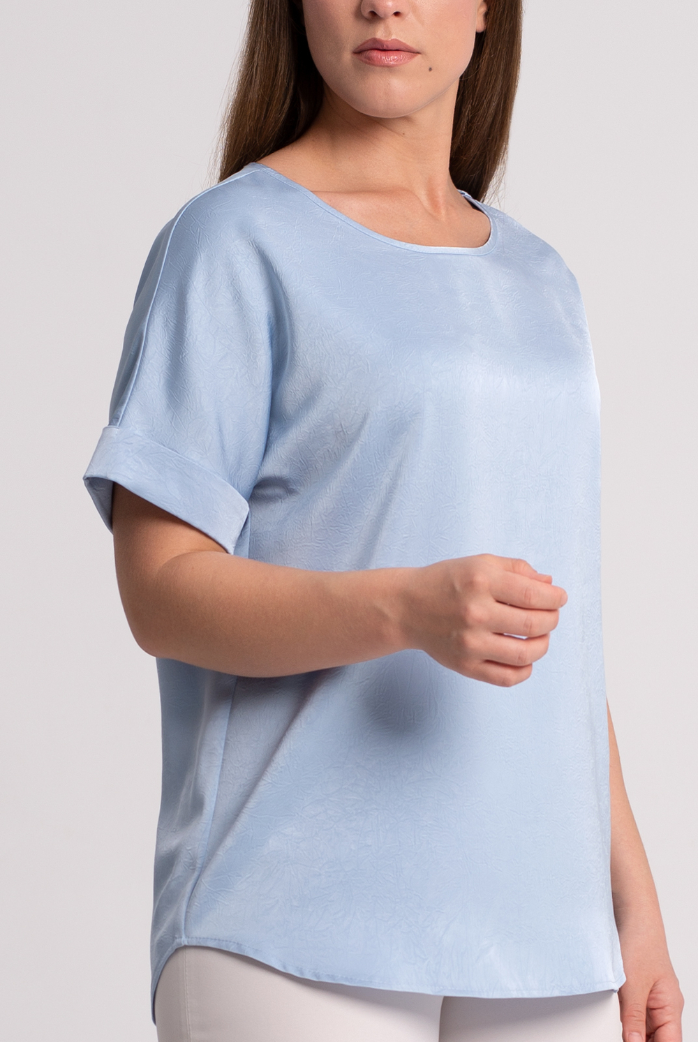 Блузка женская 4581з, голубой #270Гол094581з