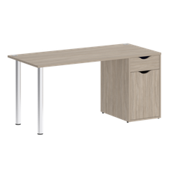 Home Office Стол письменный VR.SP-3-158.1 Дуб Аттик/Хром 1580*720*750