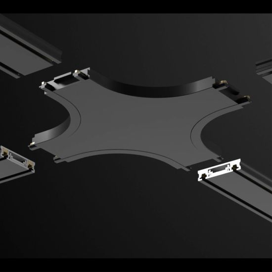 135212 SHINO NT23 170 белый Соединитель с токопроводом "X" для низковольтного шинопровода IP20 48V SMAL