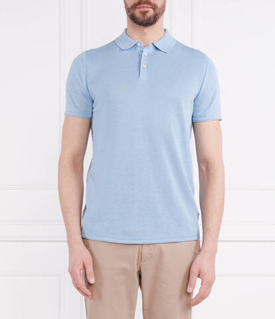 Льняное поло Fidolin Joop! Jeans - голубой(30035539)