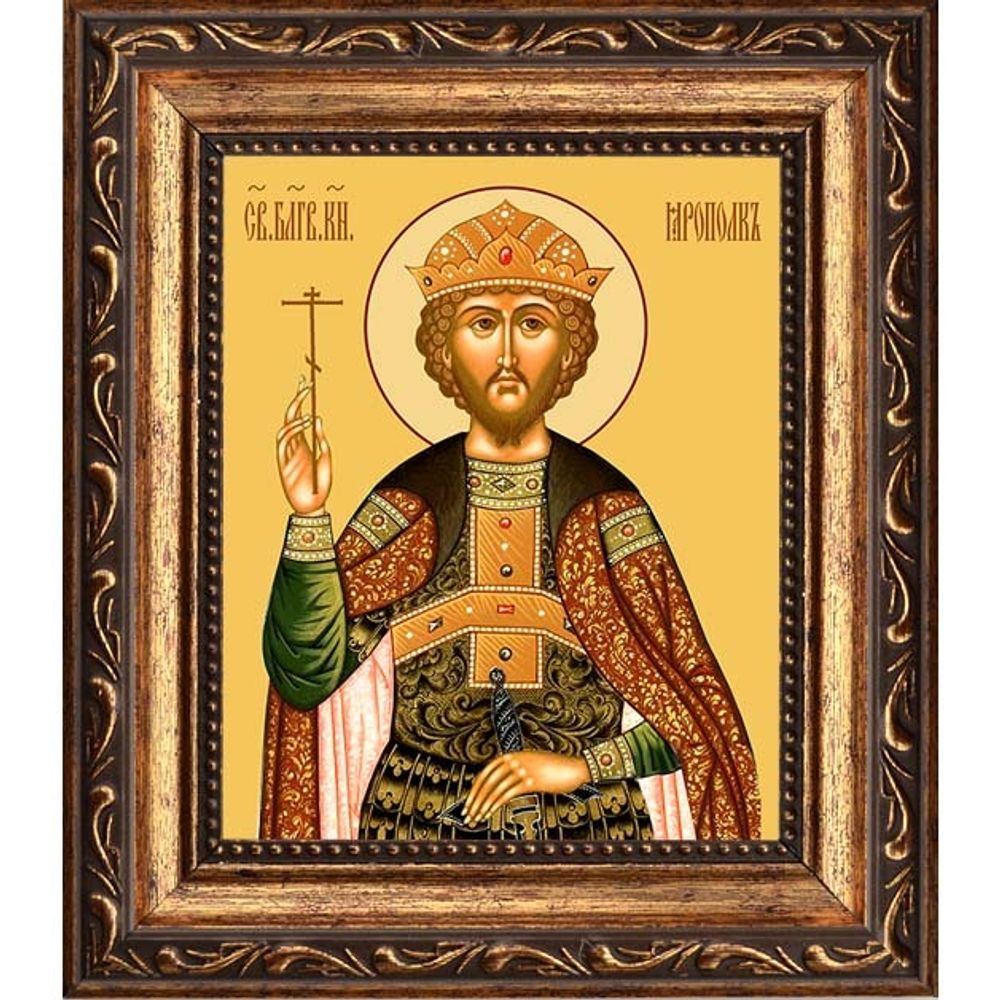 Ярополк (Петр) Владимиро-Волынский Благоверный князь. Икона на холсте