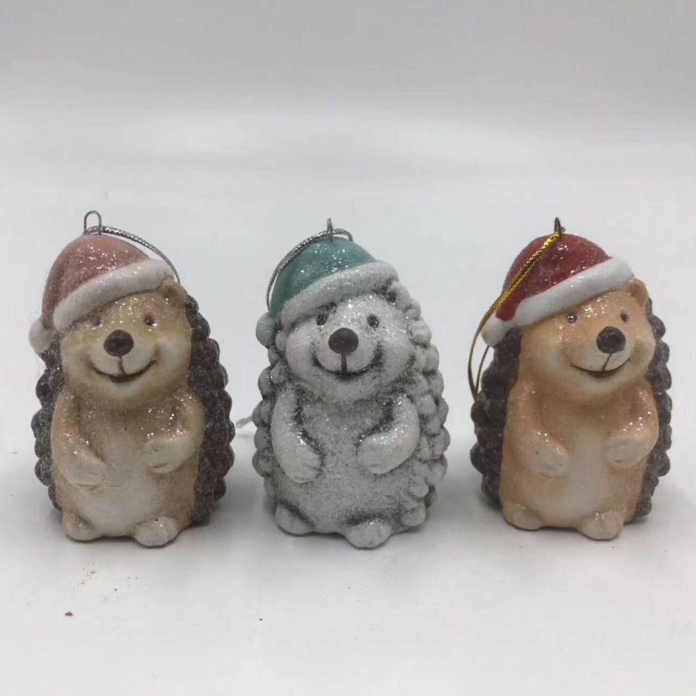 GAEM Изделие декоративное подвесное" Медвежонок, Птичка, Ёжик, Мышка, Белочка", L5,5 W3 H7 см, 24в.