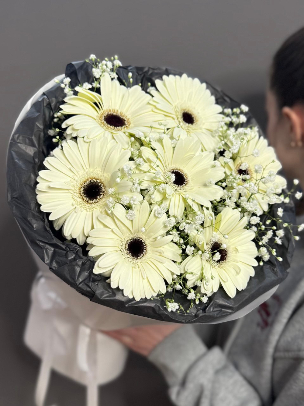 Букет из 7 белых гербер