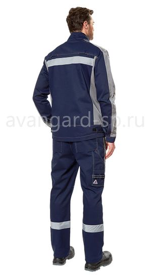 Костюм "Линкор" полукомбинезон (синий/серый)