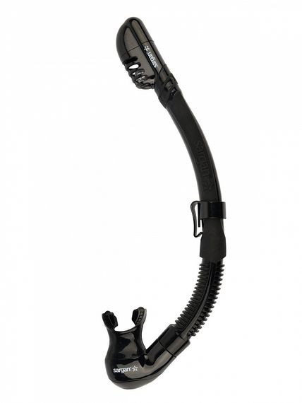 Набор маска+трубка в сумке Sargan Сталкер-М черный/черный