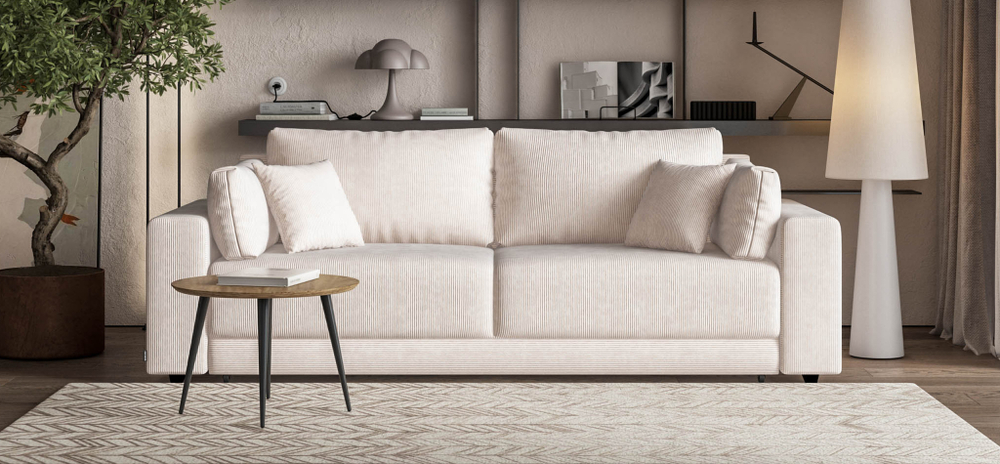 Диван Босс Прайм Вельвет Корд бежевый