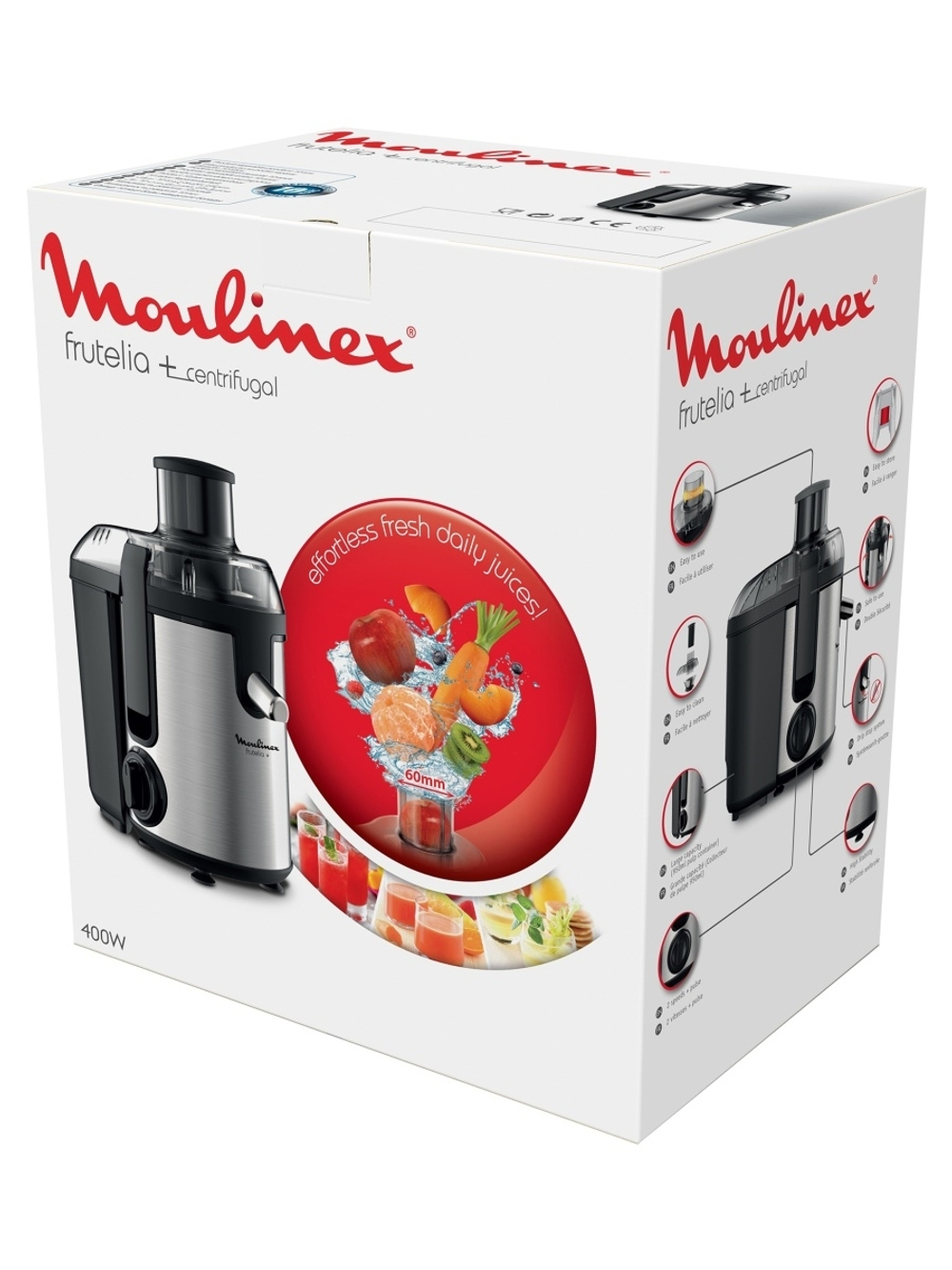 Соковыжималка центробежная Moulinex Frutelia Plus JU420D10