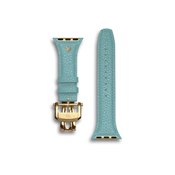 Ремешок для Apple Watch - Зернистая кожа - Голубой