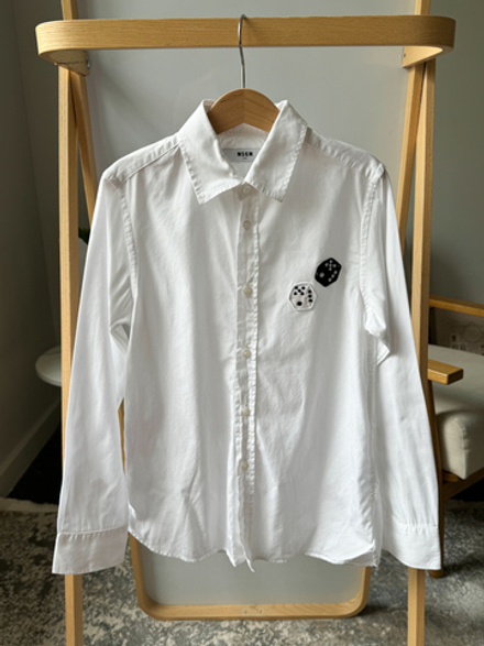 Хлопковая рубашка MSGM, 140