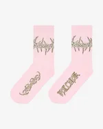 Носки Волчок Chain розовые
