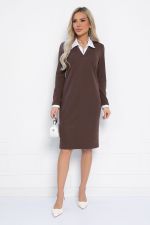 Платье Деловой стиль (шоколад) П12761-12М LT Collection