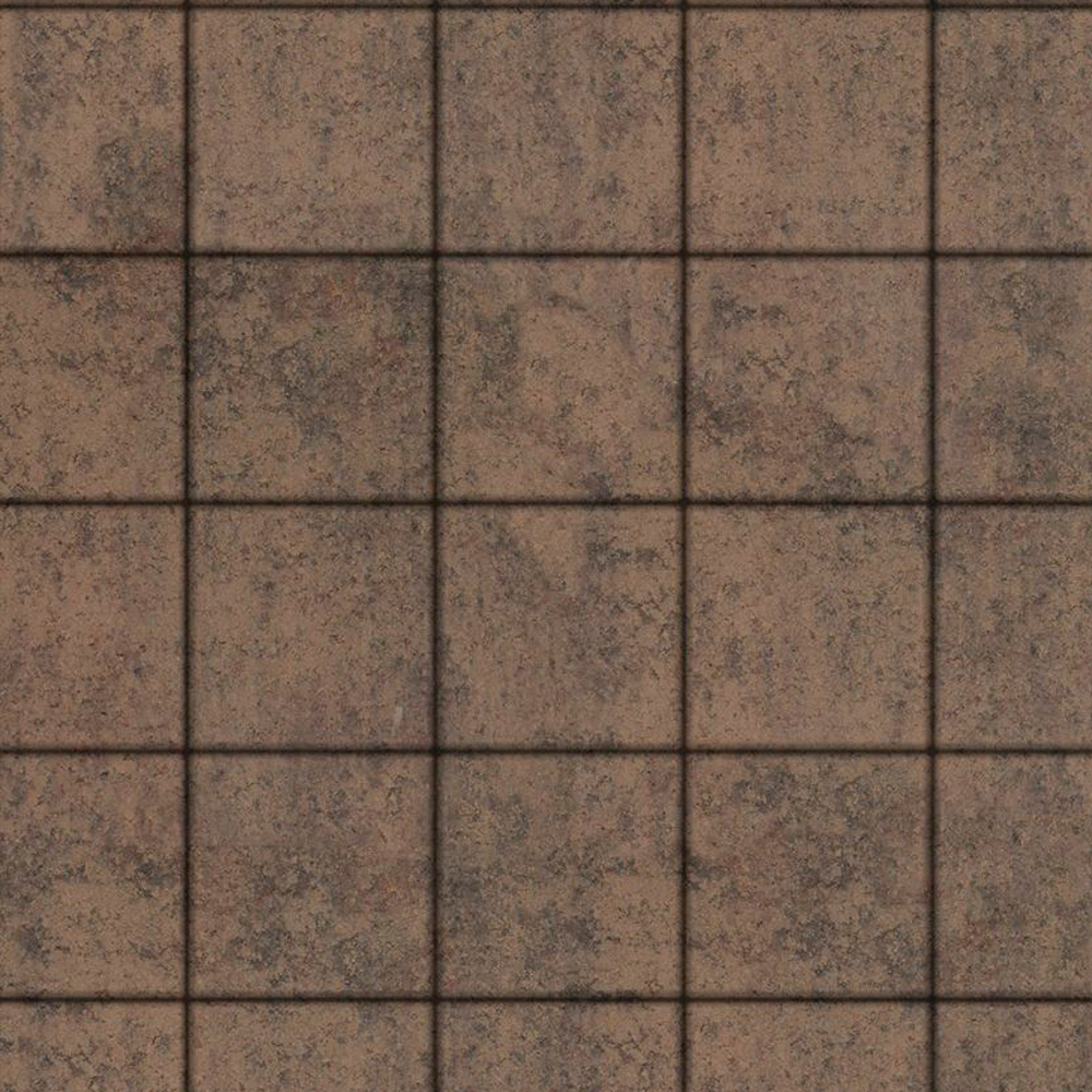 Тротуарная плитка КВАДРАТ 200х200 мм - Листопад гладкий Шелковица