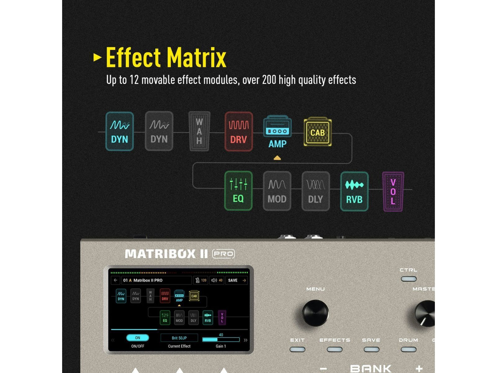 Гитарный процессор Sonicake Matribox II Pro QME-200