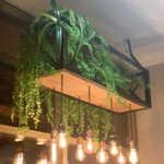 Озеленение искусственными растениями кафе "Food Trevel"