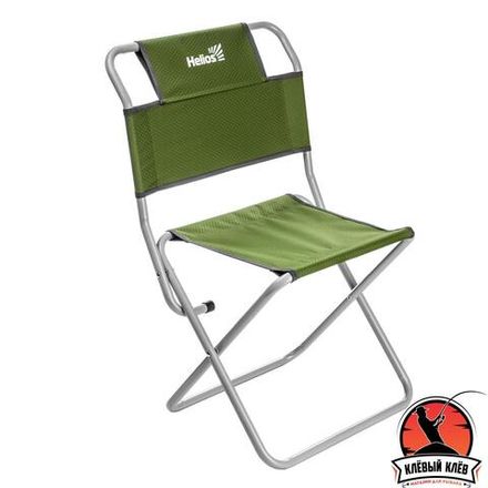 Стул туристический со спинкой Green СР-400.19с труба ф19 (T-TC-400.19s-G) Helios (0)