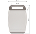 Доска разделочная ХЕВИ 300*200 мм антискользящие вставки, увеличенная толщина, желобки для отвода влаги М1565