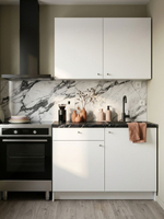 Кухонный гарнитур, 122х60х200, Кнок, KNOXHULT (КНОКСХУЛЬТ), белый, Dipriz