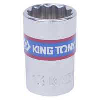 KING TONY (333013M) Головка торцевая стандартная двенадцатигранная 3/8", 13 мм